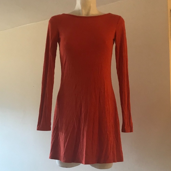 Forever 21 Dresses & Skirts - Forever21 orange dress w/ back out